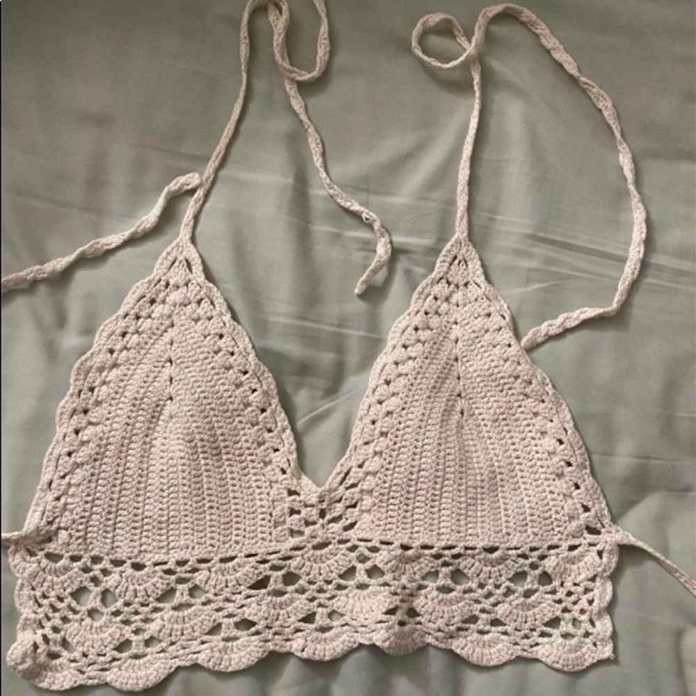 crochet bikini top
